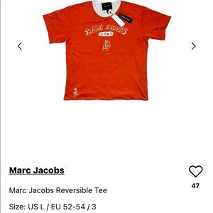 Marc Jacob reversible t shirt size s